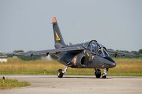 E105 @ LFRJ - Dassault-Dornier Alpha Jet E, Taxiing to parking area, Landivisiau Naval Air Base (LFRJ) - by Yves-Q