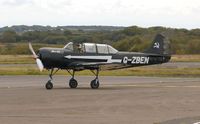 G-ZBEN @ EGFH - Visiting Yak-52. - by Roger Winser