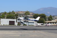 N5443L @ SZP - 1980 Cessna 152, Lycoming O-235 115 Hp, takeoff climb Rwy 22 - by Doug Robertson