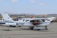 N177GT @ CMA - 1973 Cessna 177B CARDINAL, Lycoming O&VO-360 180 Hp, cantilever wings, parked on ramp - by Doug Robertson