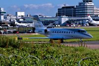 N280GL @ EGCC - just dept the [FBO exc ramp] at egcc uk now taxing out for take off - by andysantini