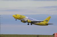 EI-FGX @ EGSH - Departing Norwich for Exter after arriving on a charter from Naples - by AirbusA320