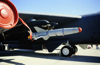 60-0050 @ KEDW - On static display at the Edwards Open House 1996, with an AGM-142 missile on the pylon. - by kenvidkid