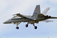 J-5016 @ LFBD - Swiss Air Force McDonnell Douglas FA-18C Hornet, On final rwy 23, Bordeaux-Mérignac airport (LFBD-BOD) - by Yves-Q