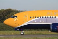 F-GZTB @ LFRB - Boeing 737-33V, Taxiing to holding point rwy 07R, Brest-Bretagne Airport (LFRB-BES) - by Yves-Q