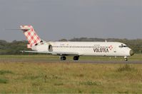 EC-MGS @ LFRB - Boeing 717-2CM, Take off run rwy 07R, Brest-Bretagne Airport (LFRB-BES) - by Yves-Q