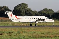F-HBCG @ LFRB - Beech 1900D, Take off run rwy 07R, Brest-Bretagne Airport (LFRB-BES) - by Yves-Q