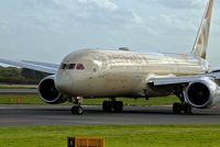 A6-BLF @ EGCC - just left runway 23R now taxing in to its gate/stand. - by andysantini