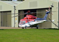 G-SNSG @ EGLD - AgustaWestland AW-139 at Denham. Ex OY-HLC - by moxy