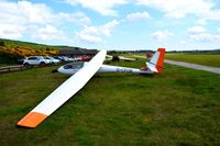 G-CFOB @ X6AB - Sitting waiting to be flown on a thermal day. - by Lewis N R Mackland