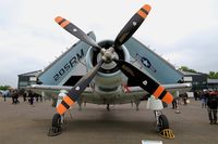 F-AZDP @ LFFQ - Douglas AD-4NA Skyraider, Static display, La Ferté-Alais (LFFQ) Air show 2016 - by Yves-Q