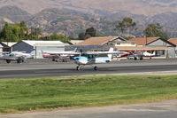 N704JH @ SZP - 1976 Cessna 150M, Continental O-200 100 Hp, landing roll Rwy 22 - by Doug Robertson