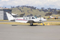 VH-UKL @ YSWG - Beech 58 Baron (VH-UKL) taxiing at Wagga Wagga Airport - by YSWG-photography