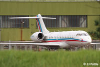 VP-BOK @ EGQL - Pictured on the ramp at the former RAF Leuchars, for the nearby Dunhill Links Golf Championships at St Andrews. - by Clive Pattle
