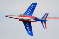 E88 @ LFFQ - Dassault-Dornier Alpha Jet E (F-TELL), Athos 07 of Patrouille de France 2016, La Ferté-Alais airfield (LFFQ) Air show 2016 - by Yves-Q