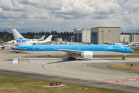 PH-BVR @ KPAE - 'Gunung Mulu National Park' lined up on Rwy 16R at Paine Field. - by Arjun Sarup