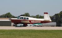 N642DG @ KOSH - Mooney M20F - by Mark Pasqualino