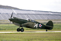 N284CF @ KYIP - Curtiss P-40B Warhawk  C/N 16073, NX284CF - by Dariusz Jezewski www.FotoDj.com