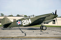 N284CF @ KYIP - Curtiss P-40B Warhawk  C/N 16073, NX284CF