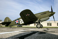 N284CF @ KYIP - Curtiss P-40B Warhawk  C/N 16073, NX284CF