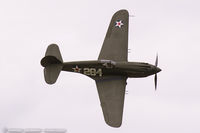 N284CF @ KYIP - Curtiss P-40B Warhawk  C/N 16073, NX284CF
