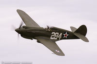 N284CF @ KYIP - Curtiss P-40B Warhawk  C/N 16073, NX284CF