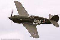 N284CF @ KYIP - Curtiss P-40B Warhawk  C/N 16073, NX284CF - by Dariusz Jezewski www.FotoDj.com