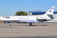 N905B @ KBOI - Taxiing off the north GA ramp.  2000 Dassault Falcon 2000, c/n 1189. - by Gerald Howard