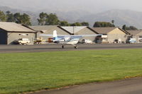 N366K @ SZP - 1957 Cessna 182A SKYLANE, Continental O-470-S 230 Hp, landing roll Rwy 04 - by Doug Robertson