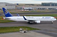 P4-KEC @ EGLL - Air Astana B763 heading for T4 - by FerryPNL
