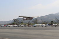 N2999A @ SZP - 1953 Cessna 180, Continental O-470-A 225 Hp, another takeoff climb Rwy 22 - by Doug Robertson