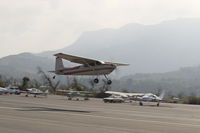 N2999A @ SZP - 1953 Cessna 180, Continental O-470-A 225 Hp, takeoff climb Rwy 22 - by Doug Robertson
