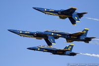 163768 @ KOSH - F/A-18C Hornet 163768 C/N 0848 from Blue Angels Demo Team  NAS Pensacola, FL - by Dariusz Jezewski www.FotoDj.com