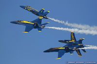 163768 @ KOSH - F/A-18C Hornet 163768 C/N 0848 from Blue Angels Demo Team  NAS Pensacola, FL - by Dariusz Jezewski www.FotoDj.com