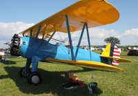 N55569 @ KOSH - Stearman - by Mark Pasqualino