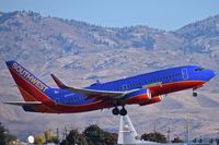 N202WN @ KBOI - Departing RWY 10R. - by Gerald Howard