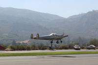 N99711 @ SZP - 1946 ERCO Ercoupe 415-D, Continental O-200 100 Hp upgrade by STC, low pass over Rwy 22 - by Doug Robertson