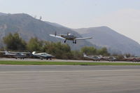 N99711 @ SZP - 1946 ERCO Ercoupe 415-D, Continental O-200 100 Hp upgrade by STC, another low pass over Rwy 22 - by Doug Robertson