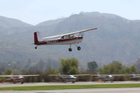 N6220T @ SZP - 1964 Cessna 150E, Continental O-200 100 Hp, another takeoff climb Rwy 22 - by Doug Robertson