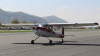 N6220T @ SZP - 1964  Cessna 150E, Continental O-200 100 Hp, taxi back - by Doug Robertson