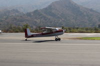 N6220T @ SZP - 1964 Cessna 150, Continental O-200-100 Hp, landing roll Rwy 22 - by Doug Robertson