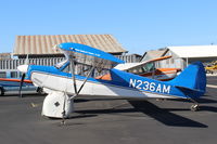 N236AM @ SZP - 2006 Aviat Aircraft A-1B HUSKY, Lycoming O-360-A1P 180 H-p, 4 psi tundra tires with white sun blockers (sun the enemy of black rubber tires) - by Doug Robertson