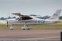 G-RFCB @ EGVA - Taxiing after arrival at RIAT 2017