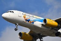 EC-MLE @ LFBD - Vueling (25 years Disneyland Livery) VY1227 from Palma de Mallorca (PMI) landing runway 23 - by JC Ravon - FRENCHSKY
