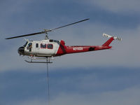 N216GH @ O69 - Rotorcraft Support Inc. (Van Nuys, CA) 1969 Bell 205A-1 returning to Petaluma Municipal Airport, CA temporary home base from making water drops on the devastating October 2017 Northern California wildfires