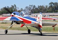 N5MS @ KRHV - Locally-based 1992 Yak-55M taxing back to its hangar after a flight out of Reid Hillview Airport, San Jose, CA. - by Chris Leipelt