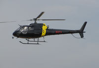 N4TV @ O69 - KNBC News 4 (Los Angeles, CA) 1996 Eurocopter AS-350B-2 in new black color scheme returning to Petaluma Municipal Airport, CA temporary home base after flight to cover the devastating October 2017 Northern California wildfires