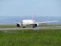 HS-TKM @ NZAA - long range shot on taxyway - from viewing car park - by magnaman