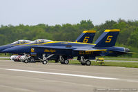 161983 @ KMIV - F/A-18A Hornet 161983 C/N 0205 from Blue Angels Demo Team  NAS Pensacola, FL