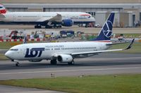 SP-LWB @ EGLL - LOT B738 departing for WAW. - by FerryPNL